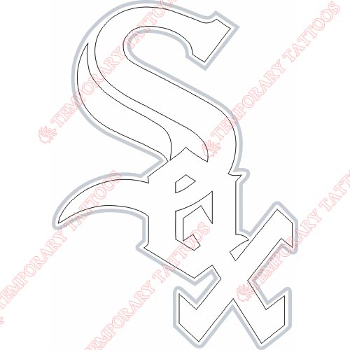 Chicago White Sox Customize Temporary Tattoos Stickers NO.1514